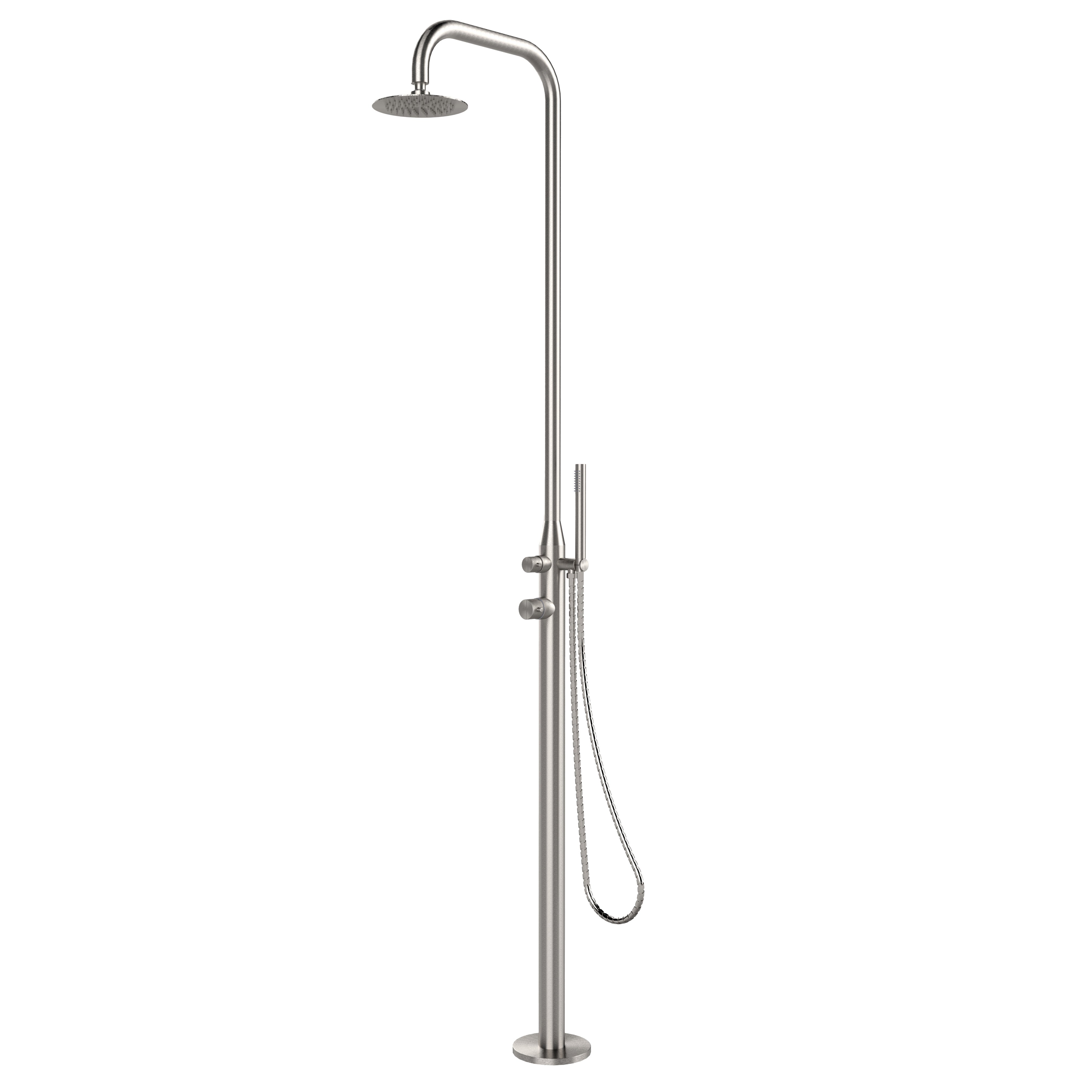 Hytek Pool Dusche Johns silber Edelstahl