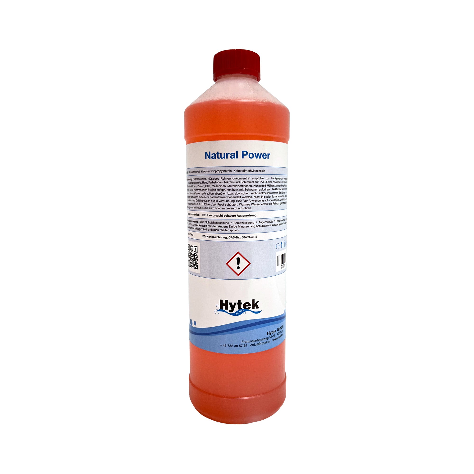 Hytek Pool Reinigung natural power 1 Liter Flasche